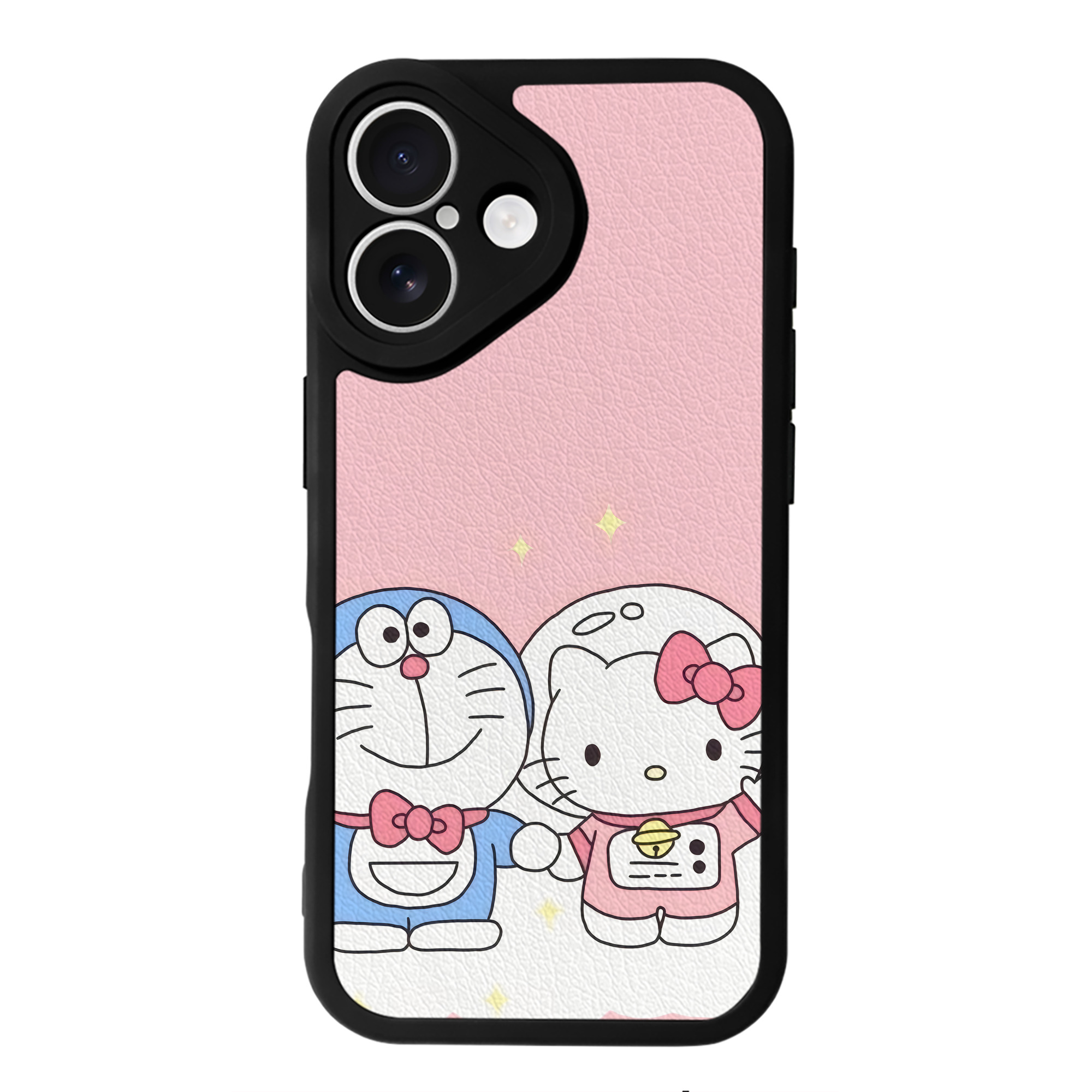 （画像用） ドラえもん Doraemon 【iPhone 16シリーズ対応】シリコンスマホケース（レザー調） 材質：シリコン